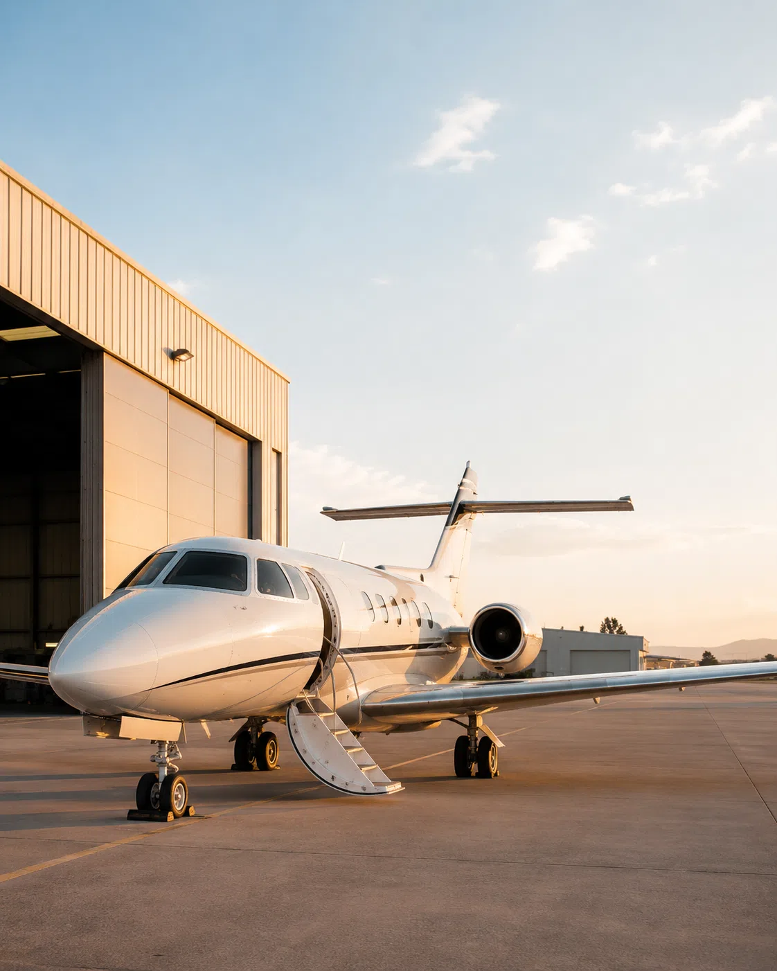 AFS aircraft photo — aircraft nose and hangar detail