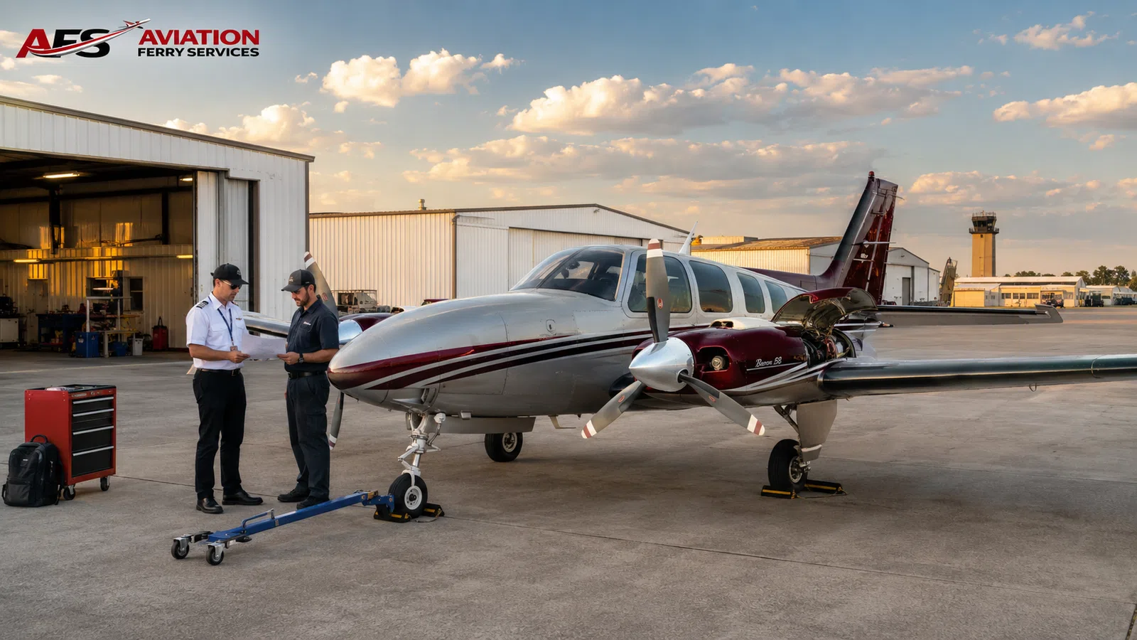 AFS aircraft photo — aircraft handoff on the ramp