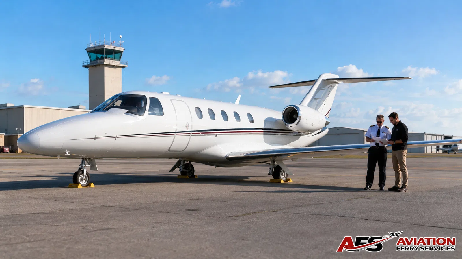 AFS aircraft photo — jet aircraft handoff context