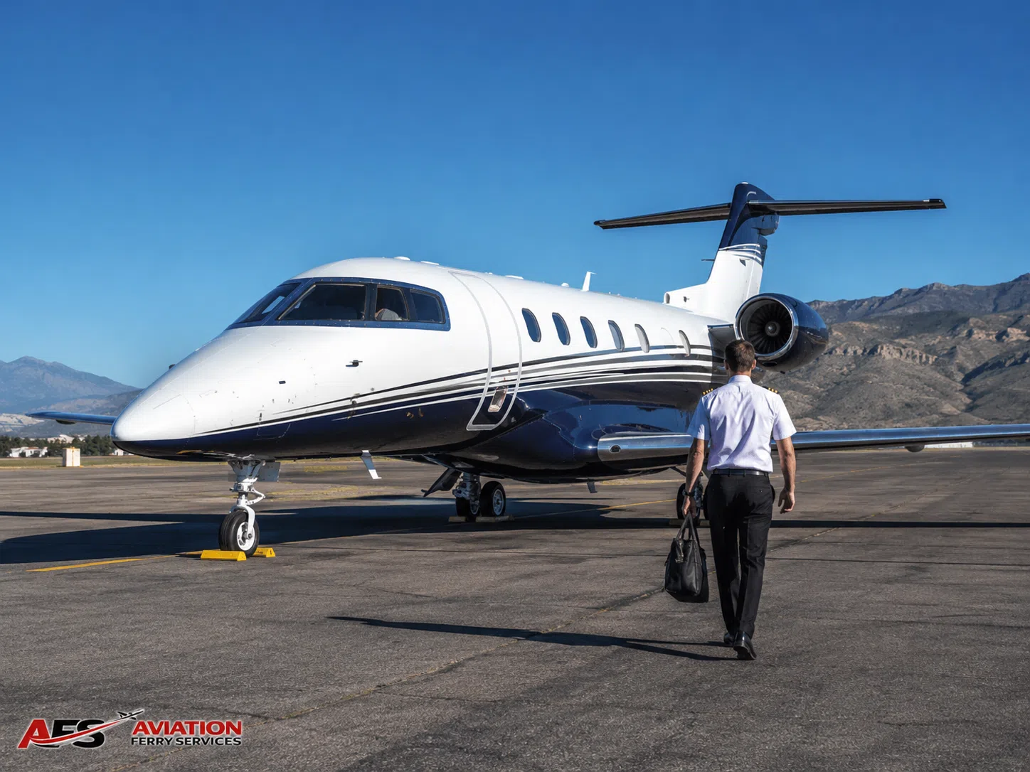 AFS aircraft photo — business jet close ramp view