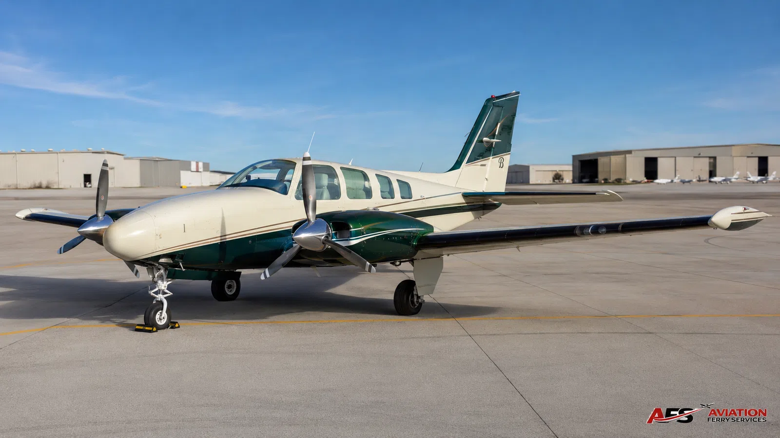 AFS aircraft photo — twin-engine piston aircraft exterior