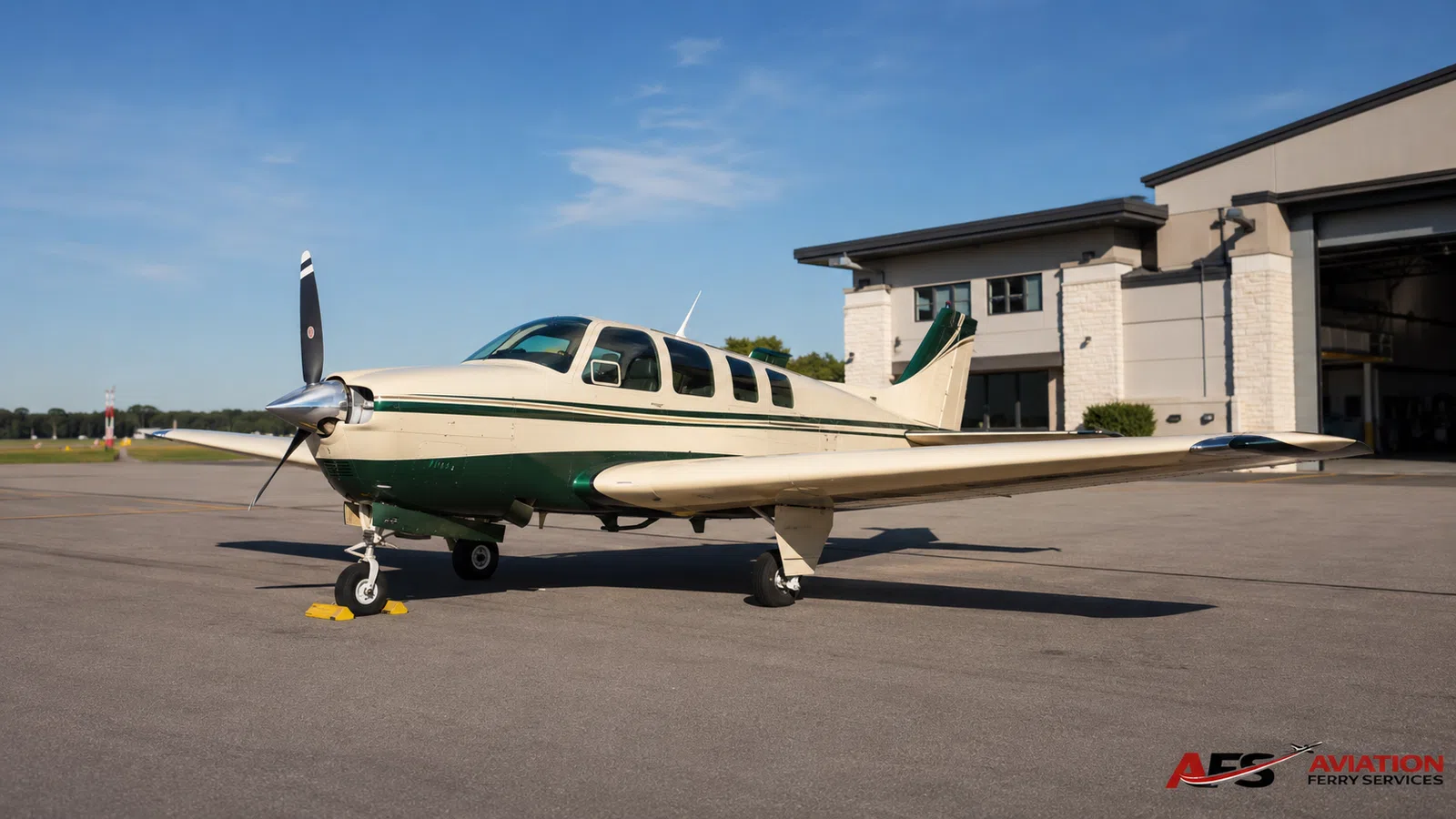 AFS aircraft photo — light aircraft at airport facility