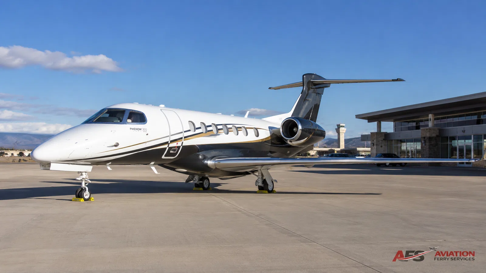 AFS aircraft photo — business jet ramp profile