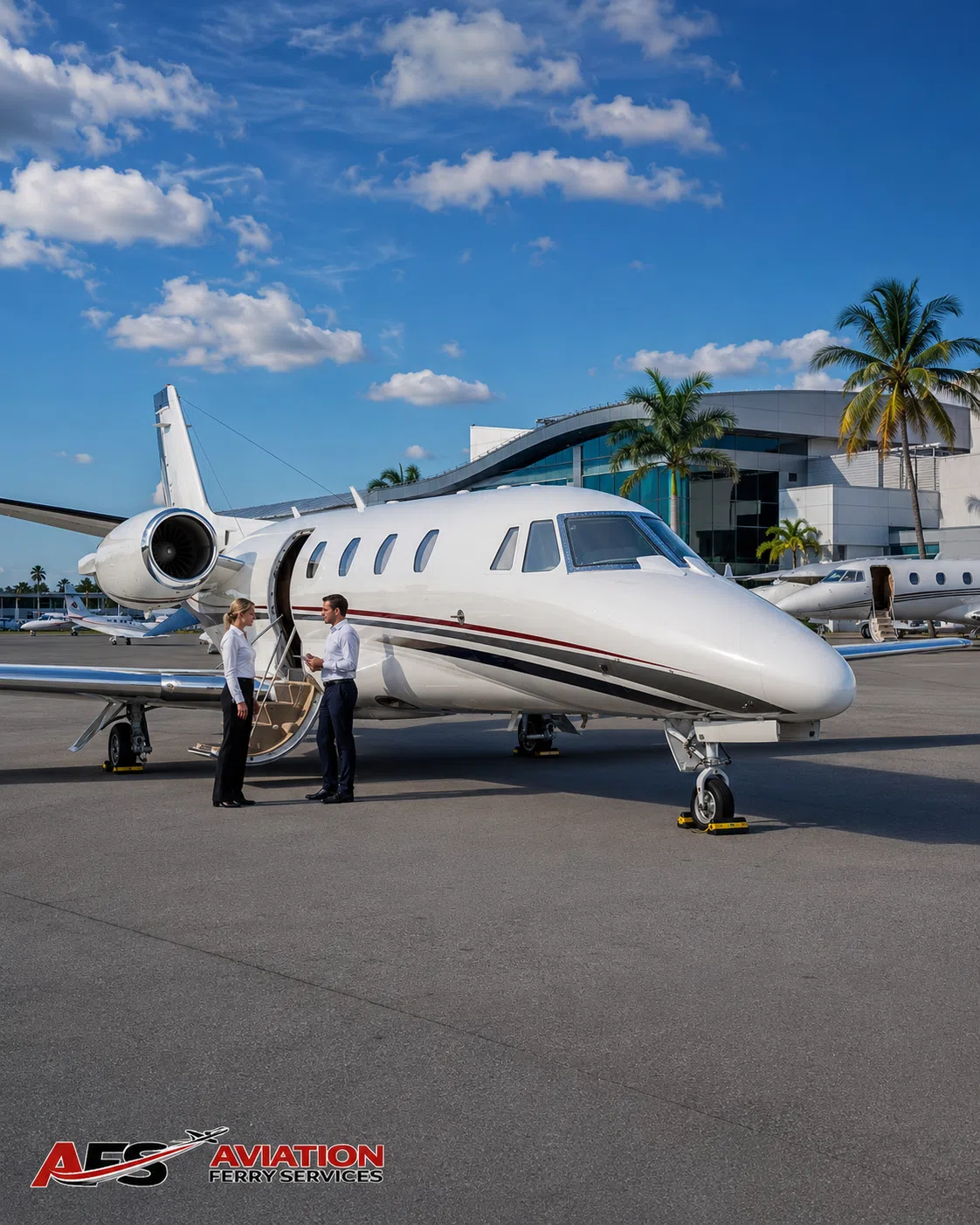 Aircraft positioned in a hangar for professional aviation coordination.